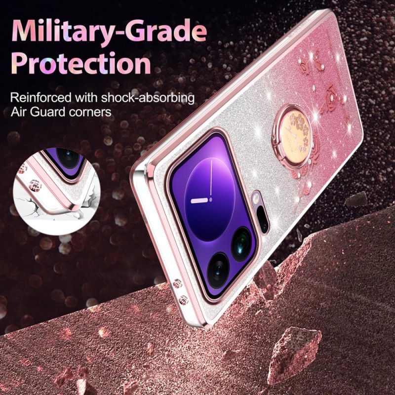 Hülle Xiaomi 17 Pro Strass-ringständer