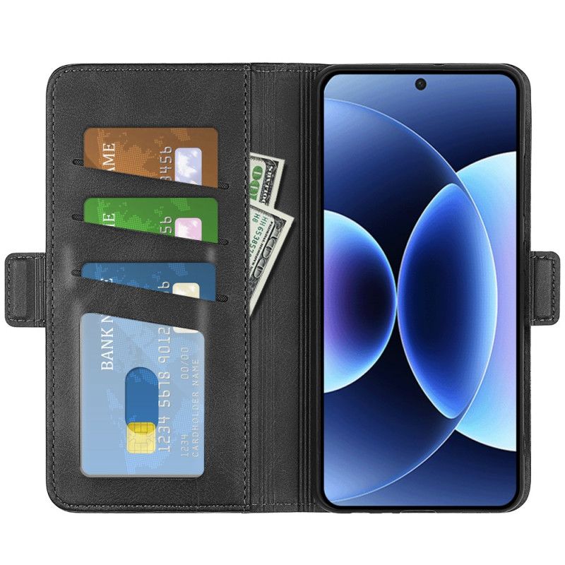 Lederhüllen Für Xiaomi 17 Pro Doppelverschluss