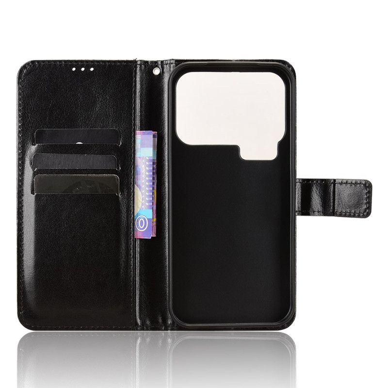 Lederhüllen Xiaomi 17 Pro Glitzerndes Lederimitat