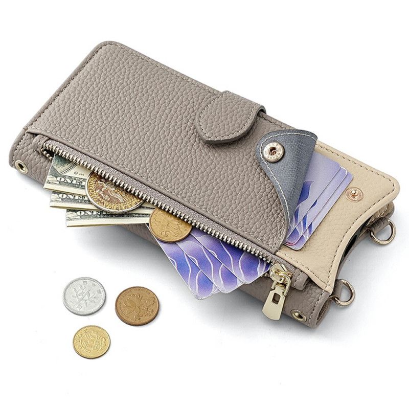 Lederhüllen Xiaomi 17 Pro Handyhülle Geldbörse Mit Kette