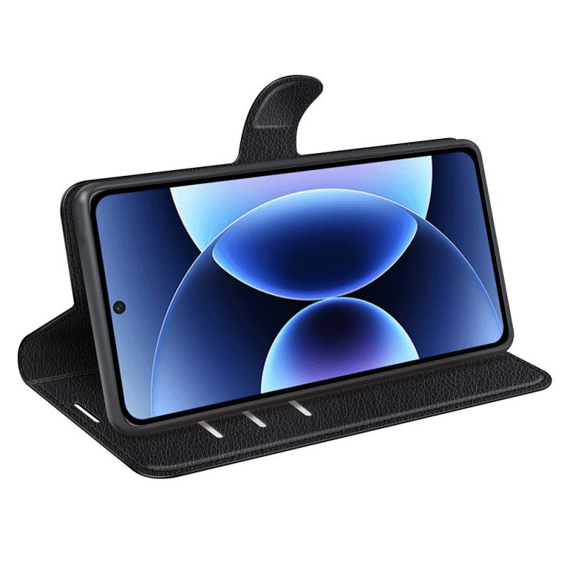 Lederhüllen Xiaomi 17 Pro Handyhülle Kunstleder In Litschi-optik