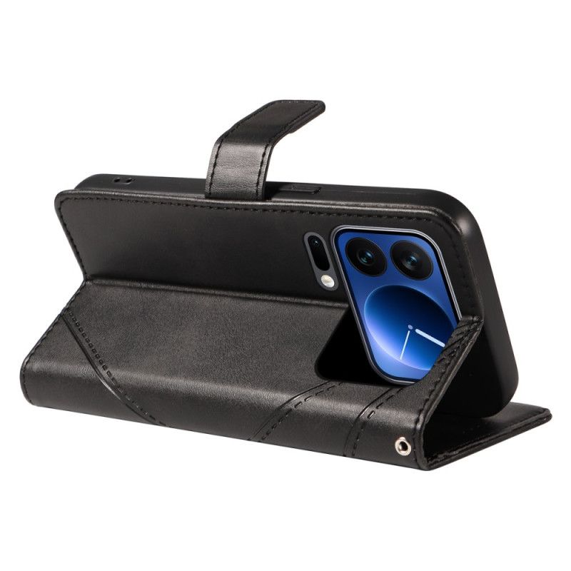 Lederhüllen Xiaomi 17 Pro Zweifarbige Lederoptik