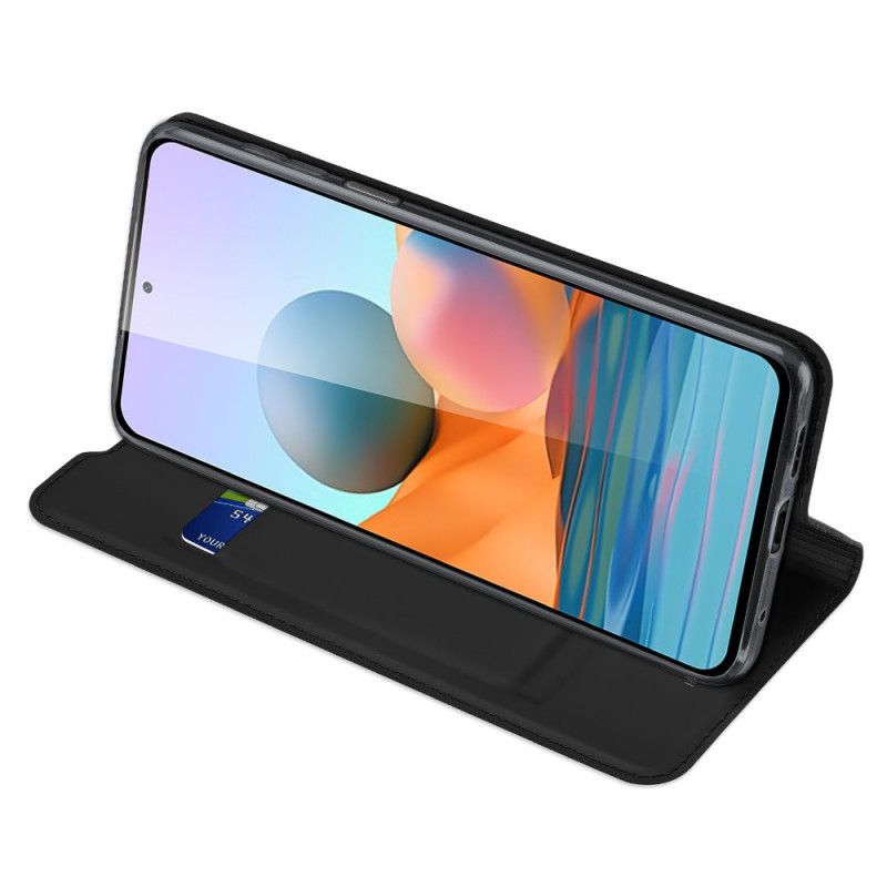 Flip Case Xiaomi Redmi Note 10 Pro Schwarz Pro-Dux-Ducis-Haut