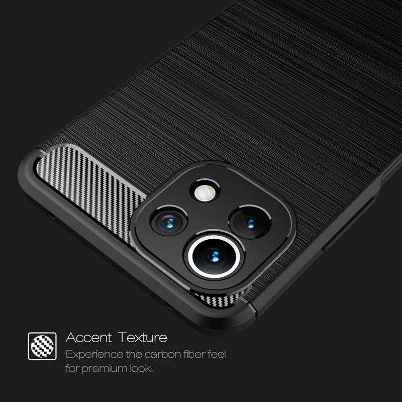 Hülle Xiaomi Redmi Note 10 Pro Schwarz Gebürstete Kohlefaser