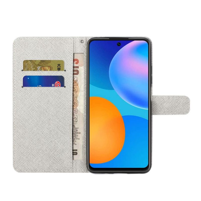 Lederhüllen Für Xiaomi Redmi Note 10 Pro Diamantschmetterlinge Mit Tanga