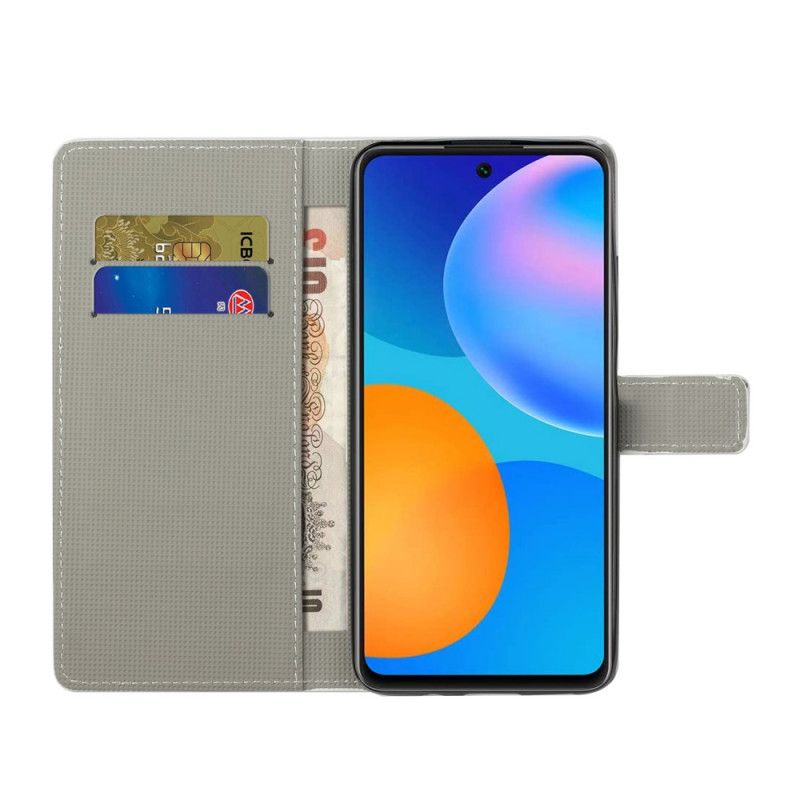 Lederhüllen Xiaomi Redmi Note 10 Pro Ein Paar Eulen