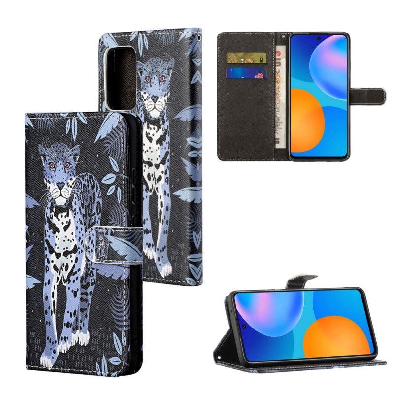 Lederhüllen Xiaomi Redmi Note 10 Pro Leopard Mit Tanga