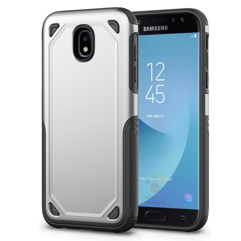 Hülle Samsung Galaxy J5 2017 Schwarz Premium-Metalleffekt