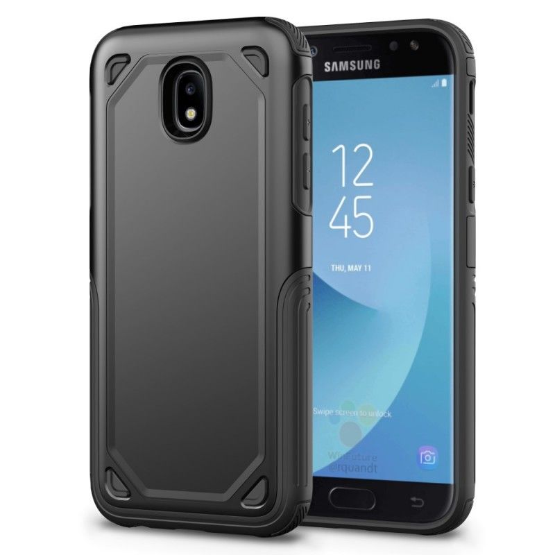 Hülle Samsung Galaxy J5 2017 Schwarz Premium-Metalleffekt