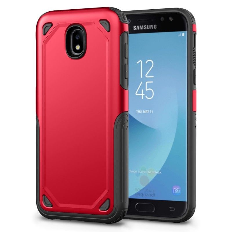 Hülle Samsung Galaxy J5 2017 Schwarz Premium-Metalleffekt