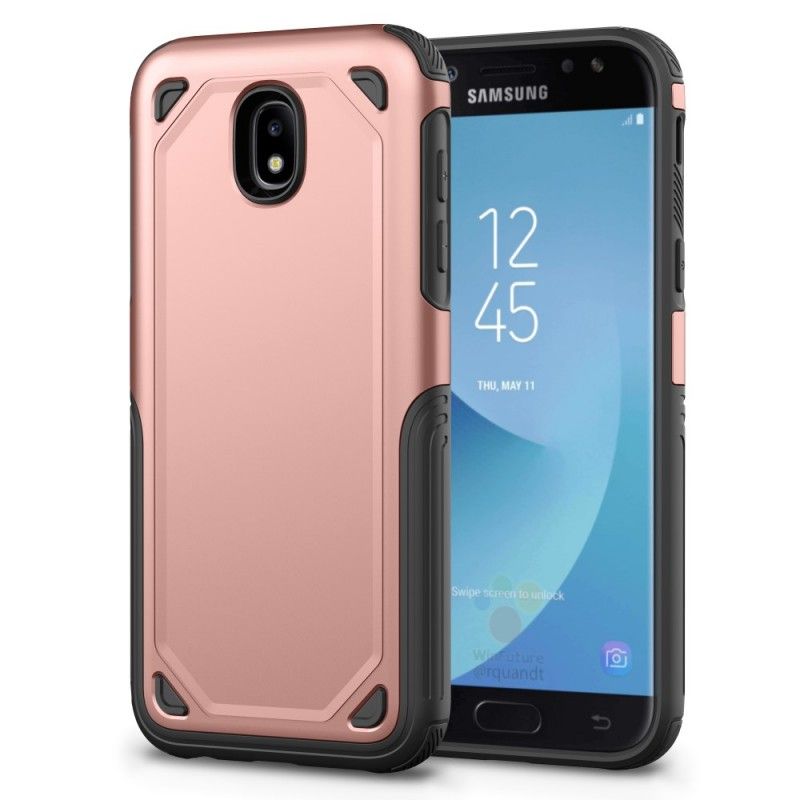Hülle Samsung Galaxy J5 2017 Schwarz Premium-Metalleffekt