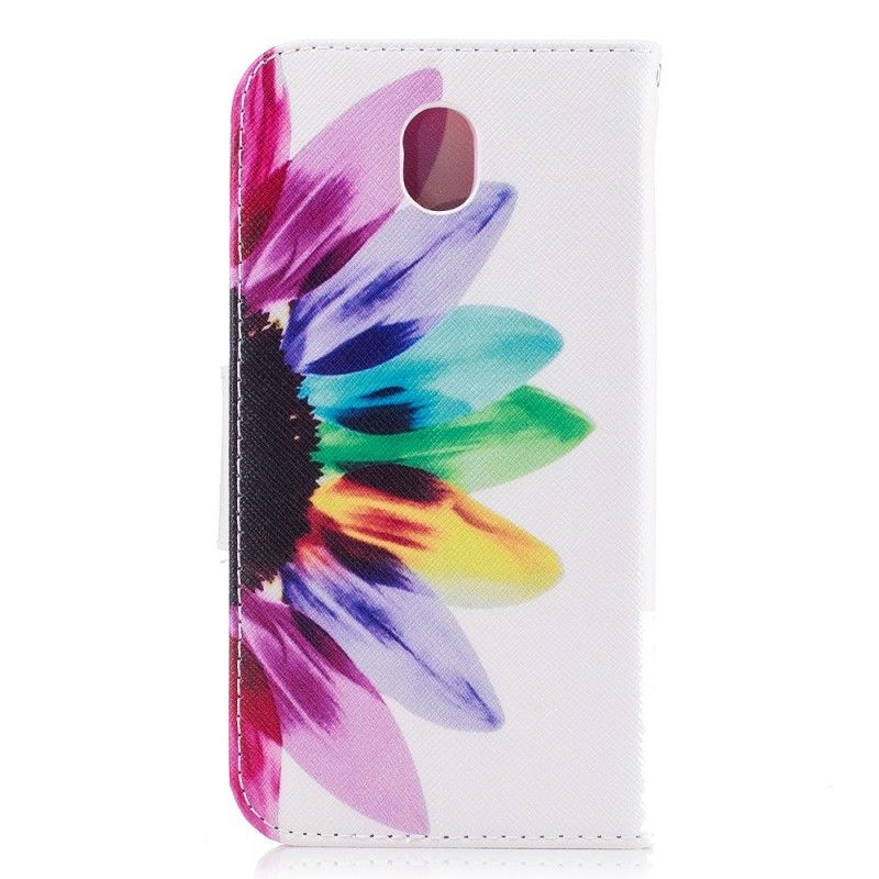 Lederhüllen Für Samsung Galaxy J5 2017 Aquarellblume