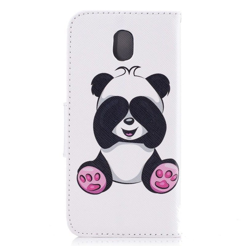 Lederhüllen Samsung Galaxy J5 2017 Handyhülle Lustiger Panda
