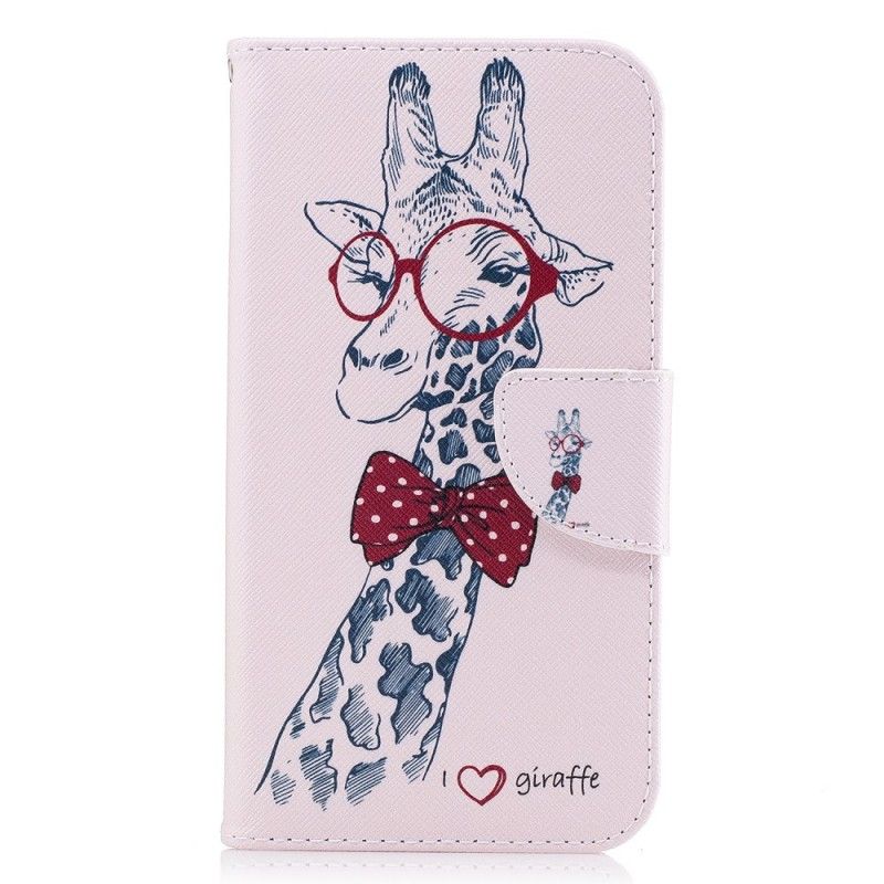 Lederhüllen Samsung Galaxy J5 2017 Nerd-Giraffe