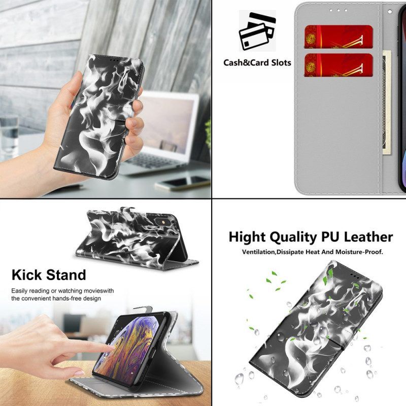 Flip Case Für OnePlus 10 Pro 5G Abstraktes Muster