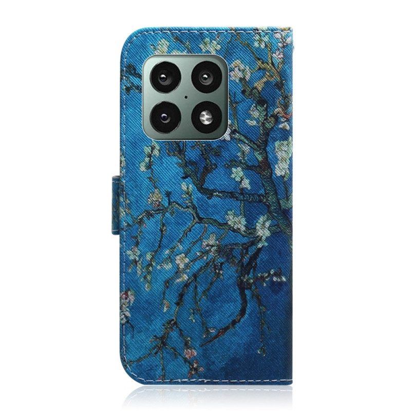 Flip Case Für OnePlus 10 Pro 5G Blühender Baumzweig
