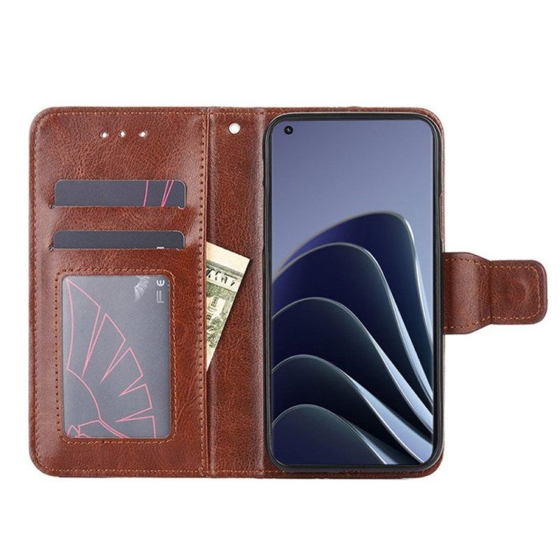 Flip Case Für OnePlus 10 Pro 5G Retro-kunstleder