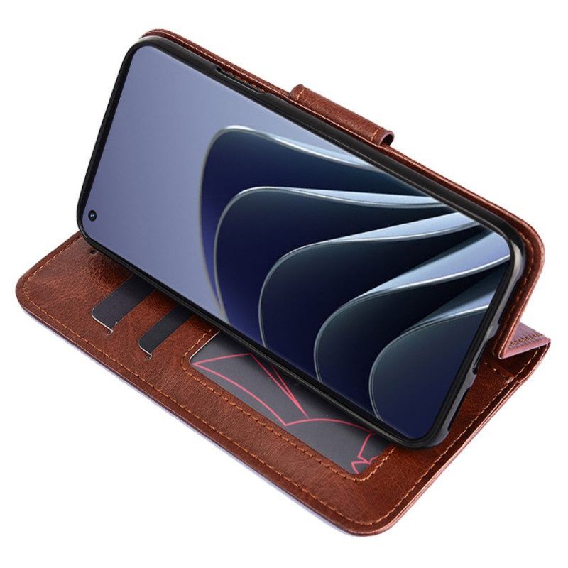 Flip Case Für OnePlus 10 Pro 5G Retro-kunstleder