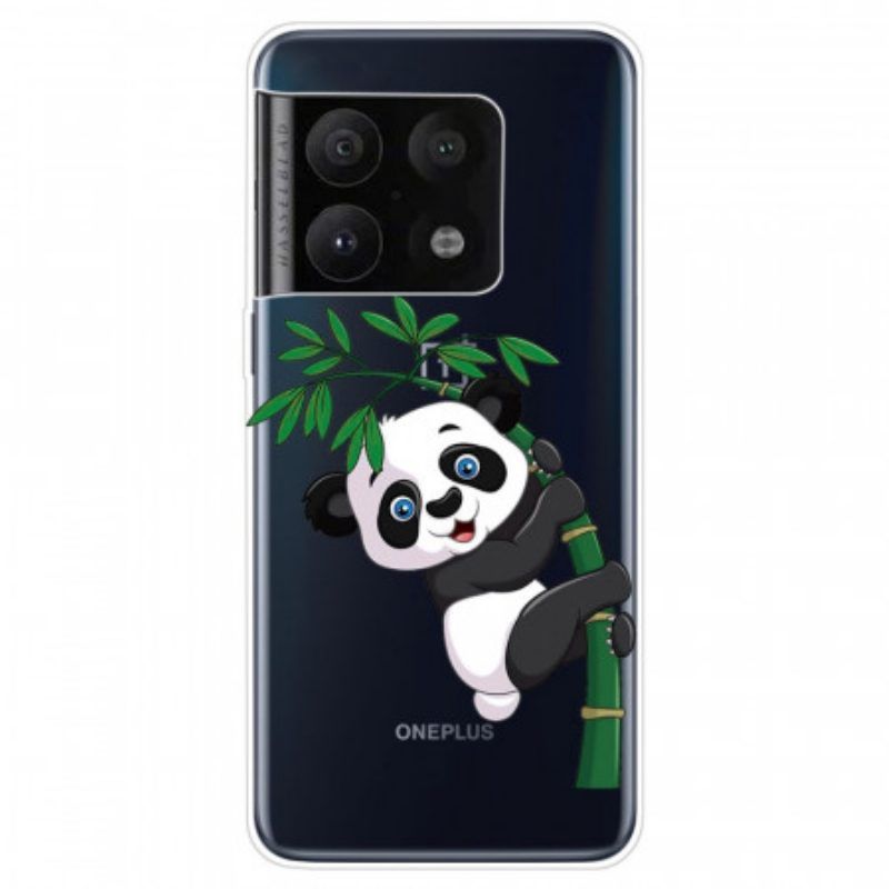 Handyhülle Für OnePlus 10 Pro 5G Panda Auf Bambus