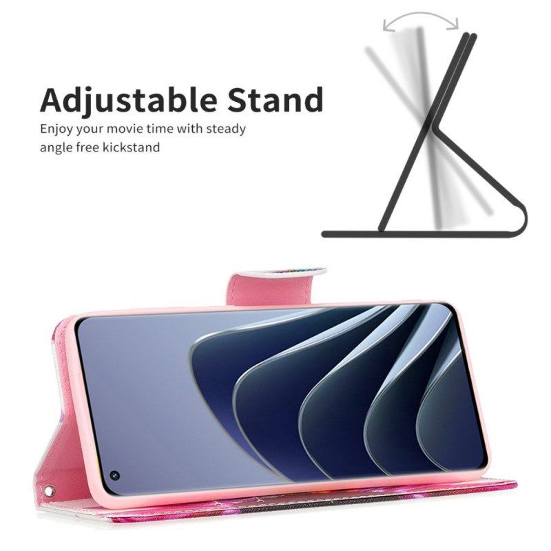 Lederhüllen Für OnePlus 10 Pro 5G Aquarellblume