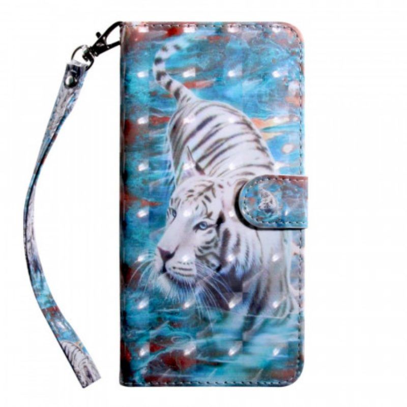 Lederhüllen Für OnePlus 10 Pro 5G Mit Kordel Tanga-tiger