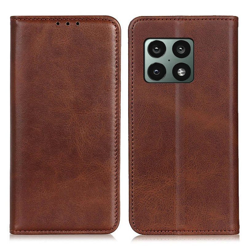 Schutzhülle Für OnePlus 10 Pro 5G Flip Case Elegantes Spaltleder