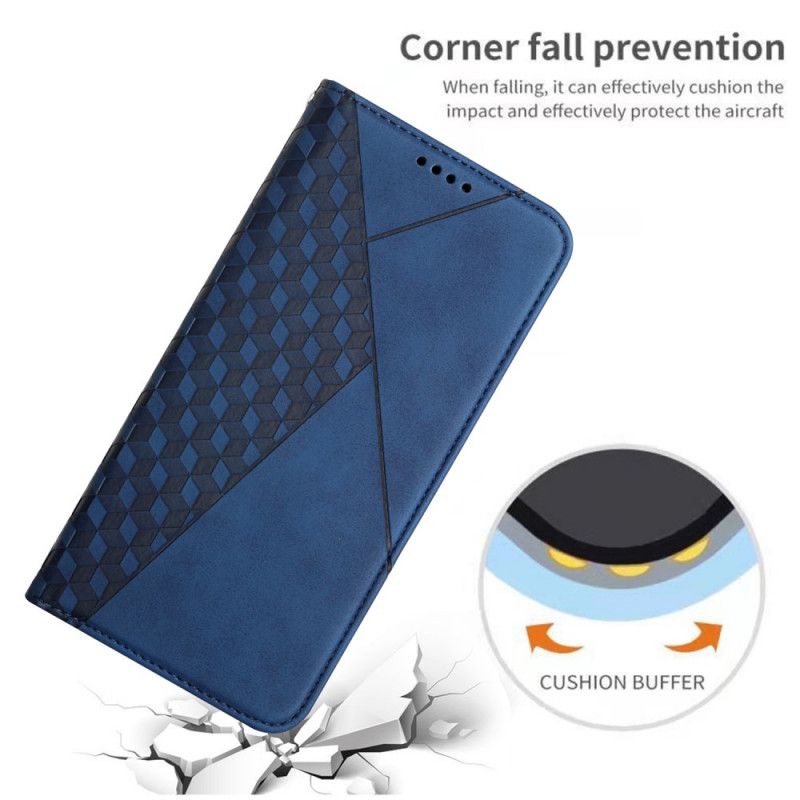 Flip Case Für Xiaomi Mi 11i 5g / Poco F3 Geo-ledereffekt