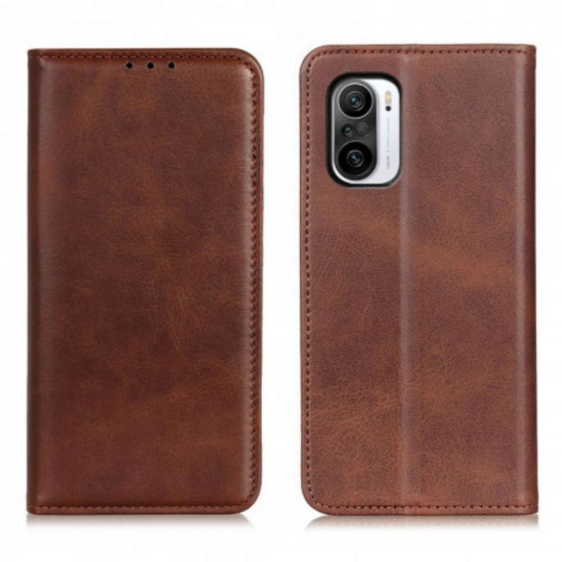 Flip Case Für Xiaomi Mi 11i 5g / Poco F3 Spaltleder Eleganz