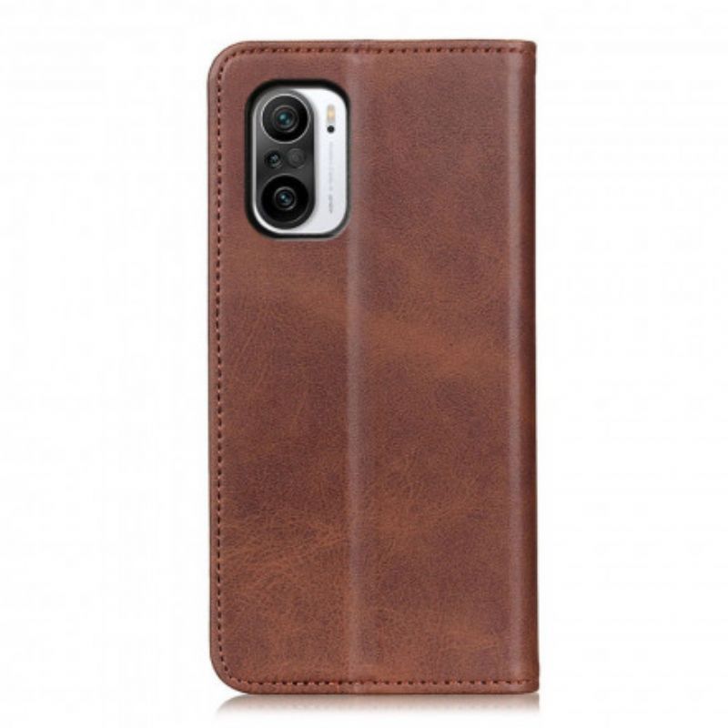 Flip Case Für Xiaomi Mi 11i 5g / Poco F3 Spaltleder Eleganz