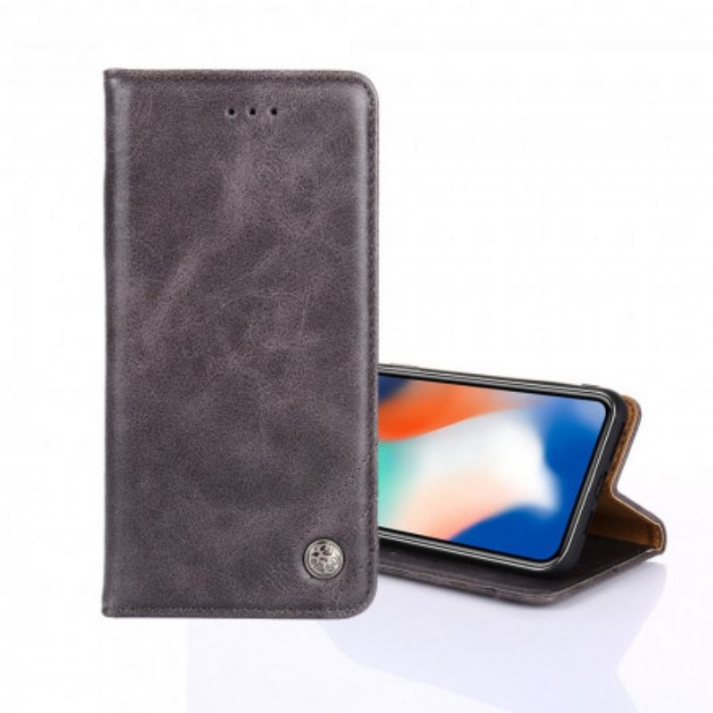 Flip Case Für Xiaomi Mi 11i 5g / Poco F3 Stil Lederniete