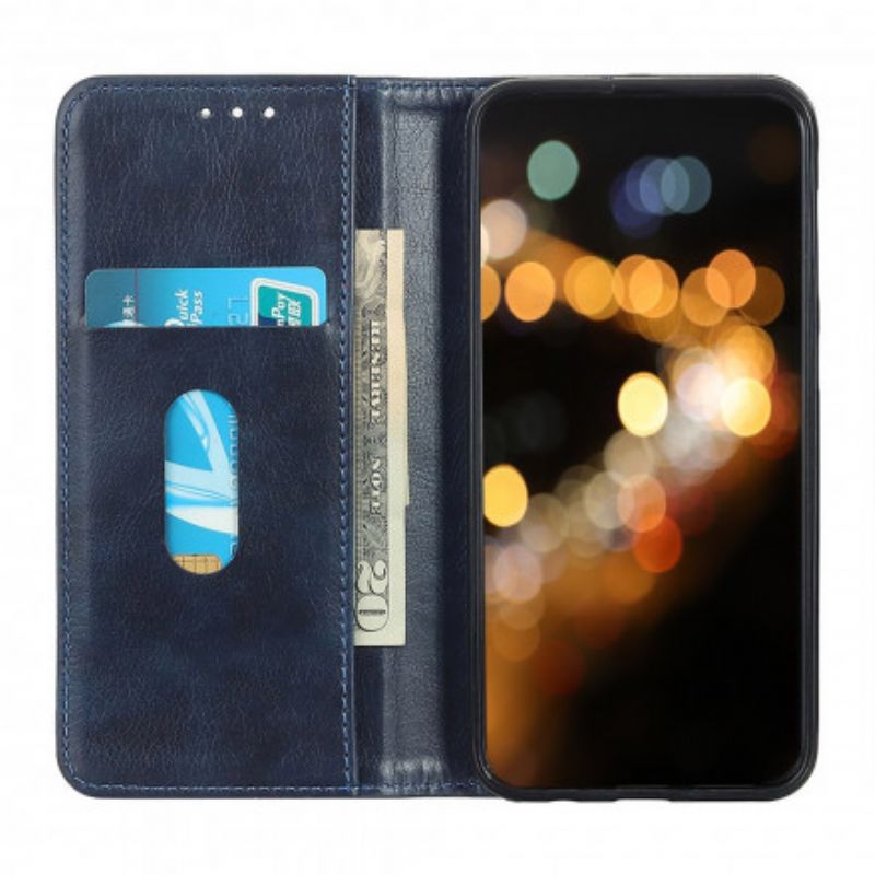 Flip Case Xiaomi Mi 11i 5g / Poco F3 Premium-splittschi-leder