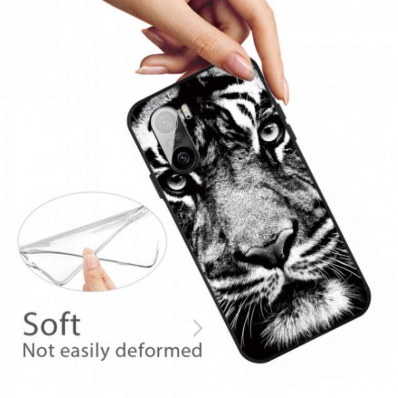 Hülle Für Xiaomi Mi 11i 5g / Poco F3 Schwarz-weiß-tiger