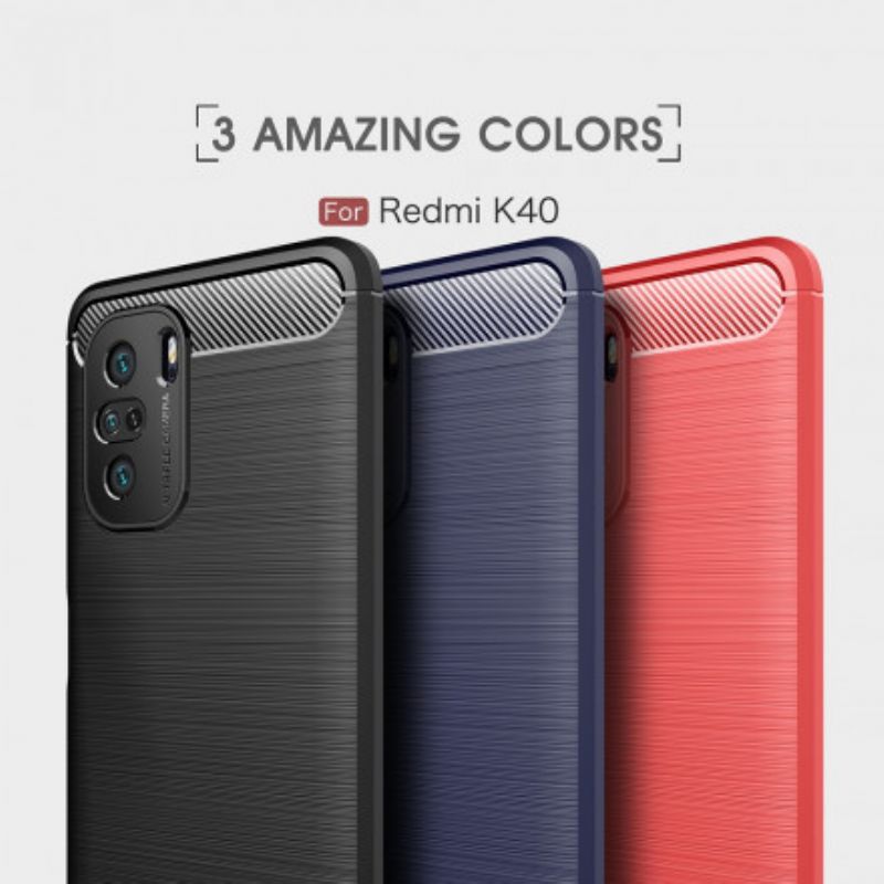 Hülle Xiaomi Mi 11i 5g / Poco F3 Handyhülle Gebürstete Kohlefaser