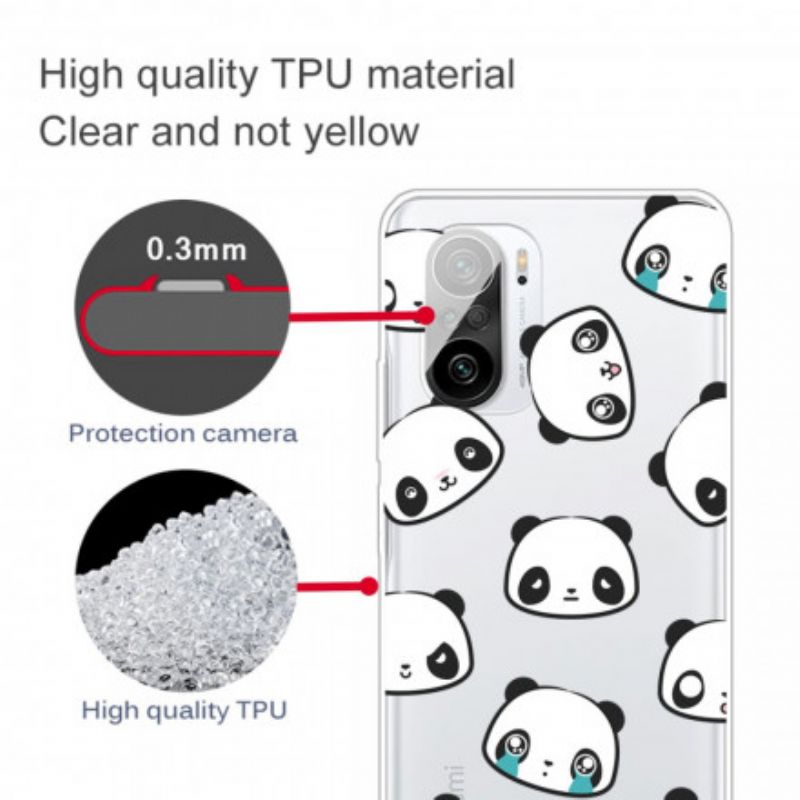 Hülle Xiaomi Mi 11i 5g / Poco F3 Handyhülle Sentimentale Pandas