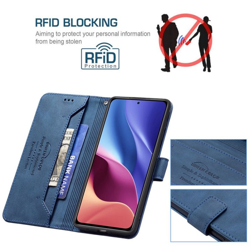 Lederhüllen Xiaomi Mi 11i 5g / Poco F3 Rfid Binfen Farbe