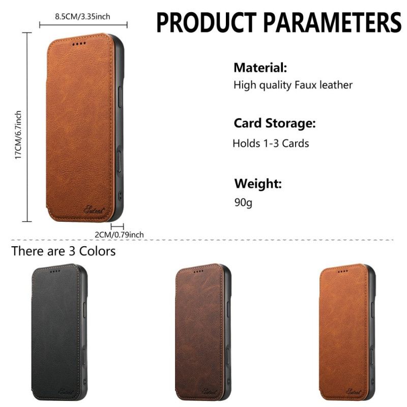 Flip Case Für iPhone Air Ultradünnes Magsafe Suteni