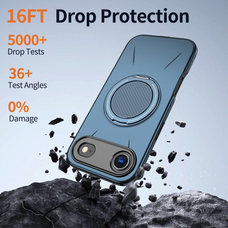 Hülle iPhone Air Handyhülle Magsafe Mit Drehbarem Halter Im Metallic-look