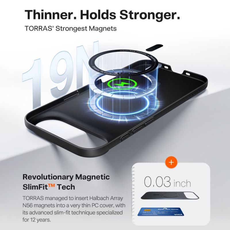 Hülle iPhone Air Handyhülle Ultradünnes Magsafe-kompatibles Displayschutzglas