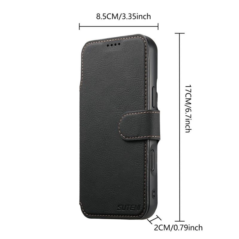 Lederhüllen Für iPhone Air Abnehmbare Magsafe-hülle Suteni