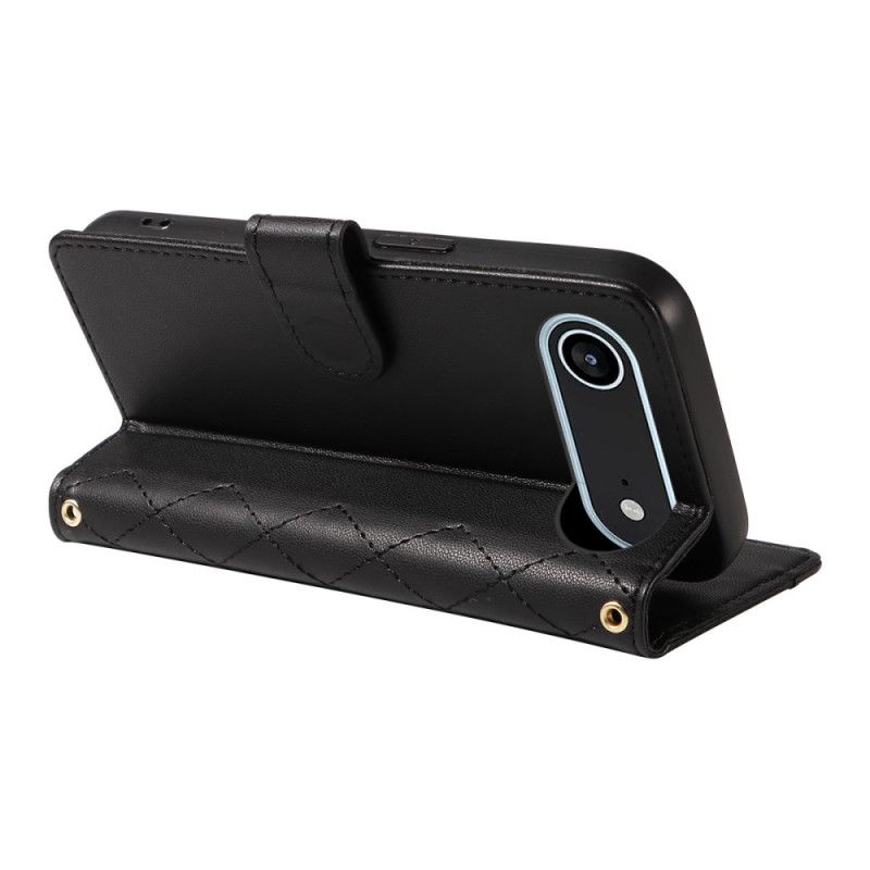 Lederhüllen Für iPhone Air Gesteppt Mit Riemen Und Schultergurt