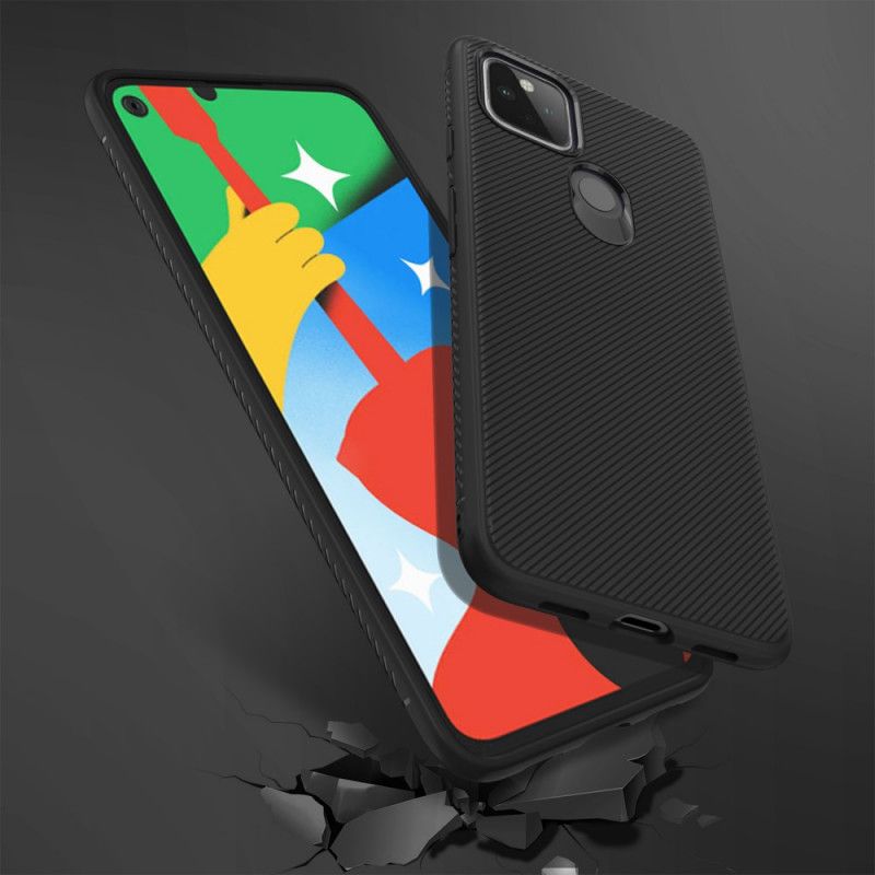 Hülle Für Google Pixel 4A 5G Schwarz Jazzserien-Twill