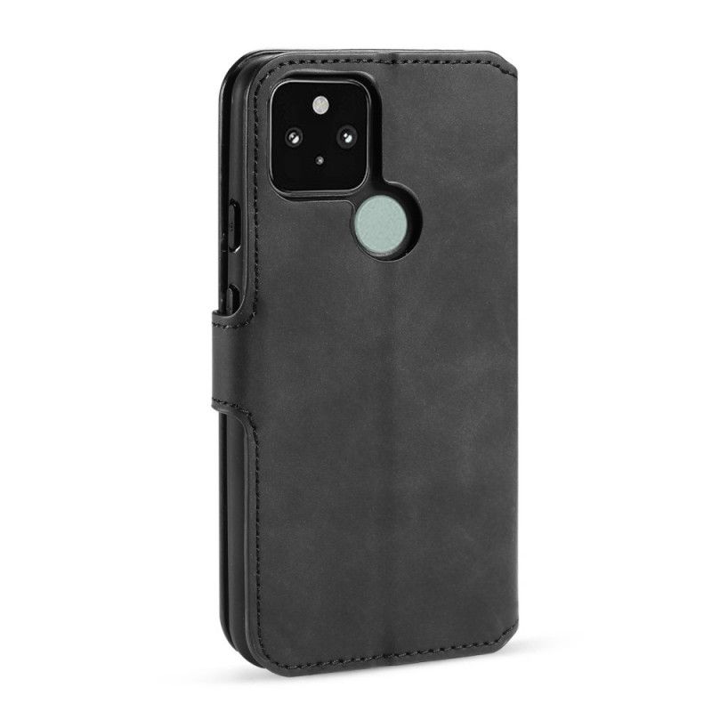 Lederhüllen Google Pixel 4A 5G Schwarz Retro Dg.Ming