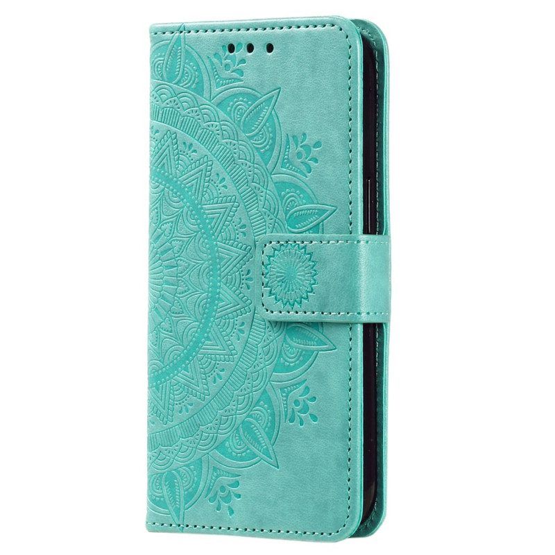 Flip Case Für Xiaomi 13 Lite Mandala-sonne Mit Schlüsselband