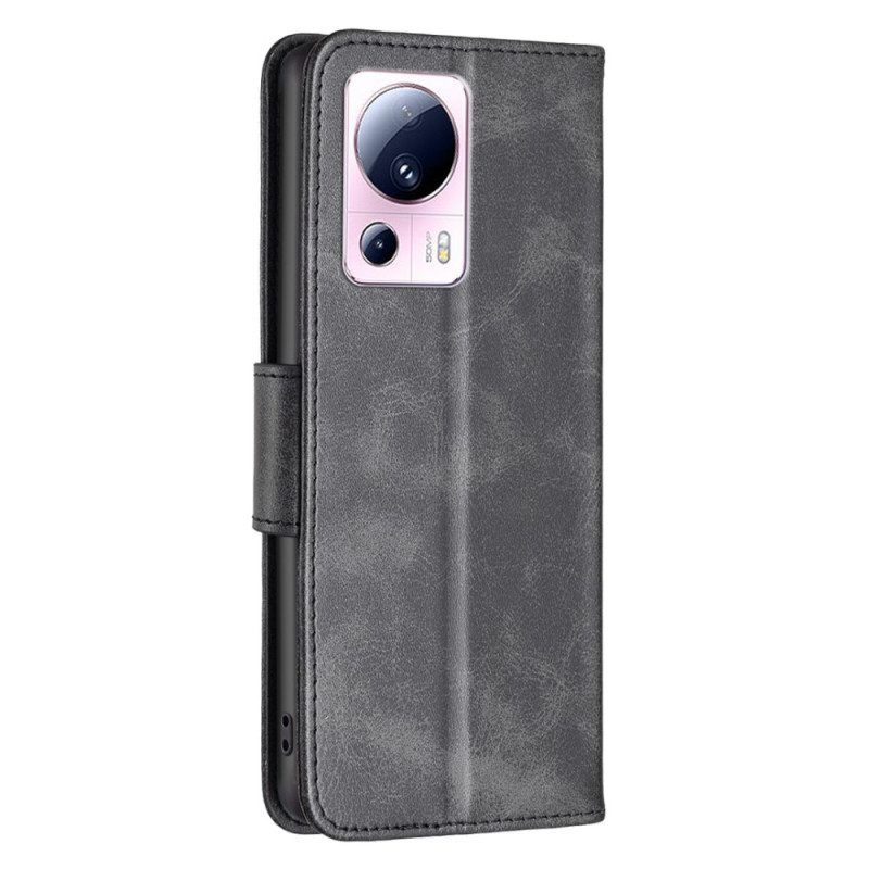 Flip Case Für Xiaomi 13 Lite Schrägverschluss
