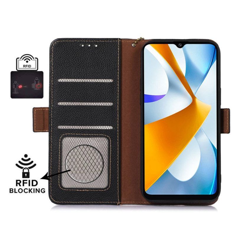 Flip Case Für Xiaomi 13 Lite Schutzhülle Rfid-schutz Aus Echtem Leder