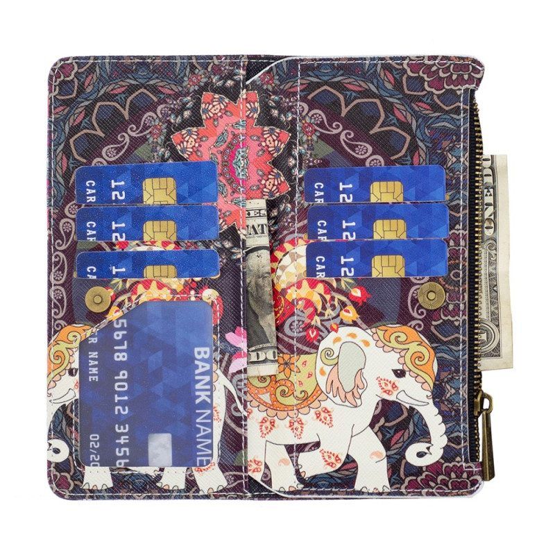 Lederhüllen Für Xiaomi 13 Lite Geldbörse Elefanten-geldbörse
