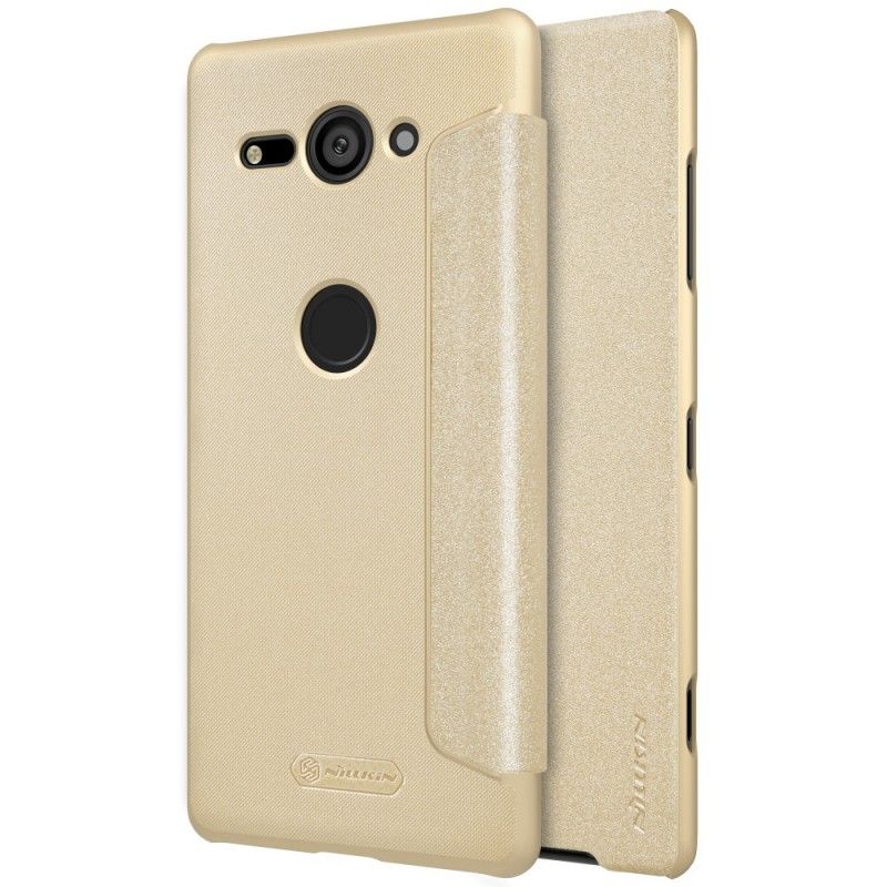 Flip Case Sony Xperia XZ2 Compact Golden Nillkin