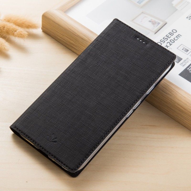 Flip Case Sony Xperia XZ2 Compact Grau Strukturiert