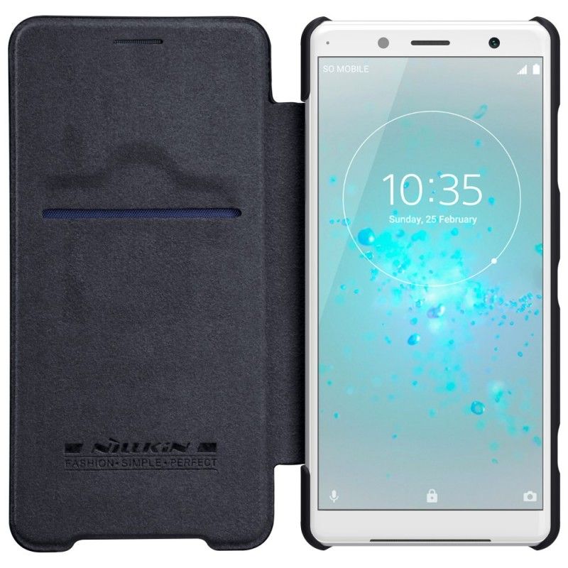 Flip Case Sony Xperia XZ2 Compact Rot Nillkin-Qin-Serie