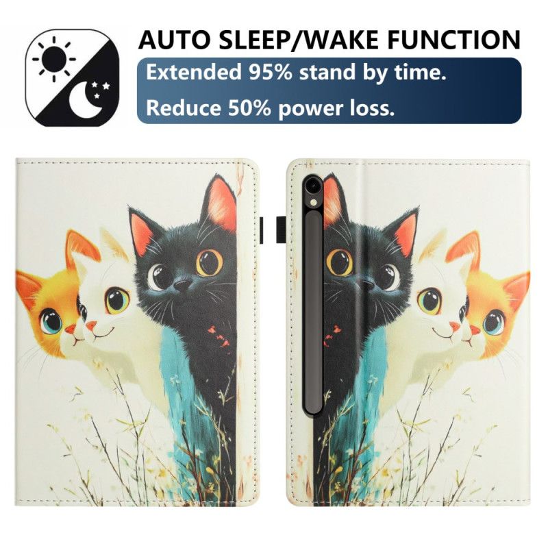 Case Samsung Galaxy Tab S10 Fe Handyhülle Design Mit Drei Katzen